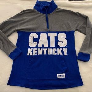 PINK University of Kentucky quarter zip sweatshirt
